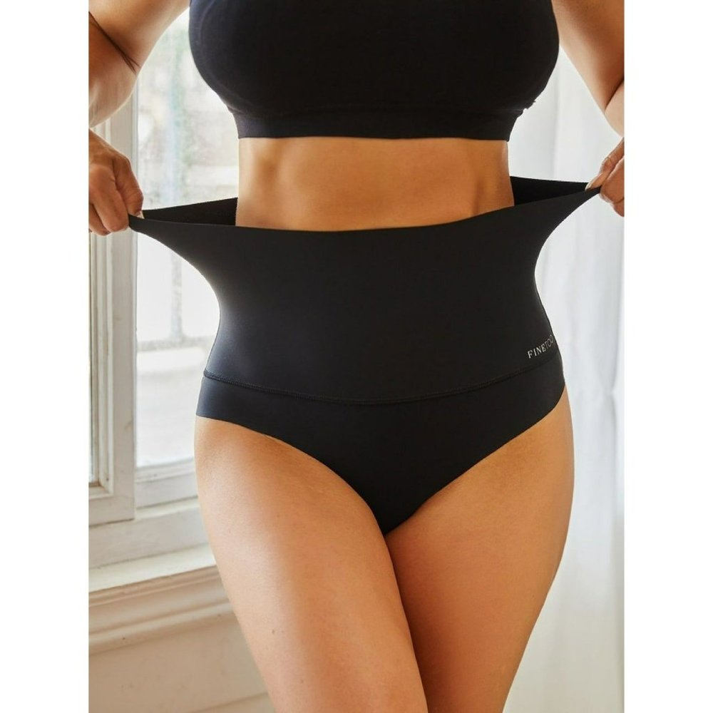 FINETOO Letter Graphic High Rise Panty #1597